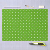 Petite Hearts over Bright Green Tissuepapier (Craft)