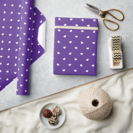 Petite Hearts over Paars papier voor de onmiddelli