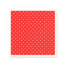 Petite Hearts over rood papier