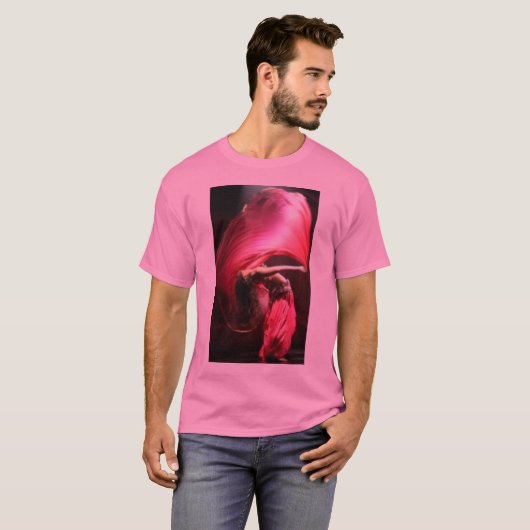 Petite Jamilla roze dubbele roze T-shirt (Voorkant volledig)