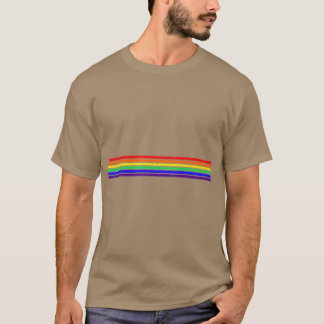 Petite LGB Grunge Rainbow Stripe T-shirt