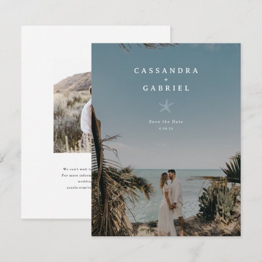 Petite Lihue Wedding Save the Date (Voorkant / Achterkant)