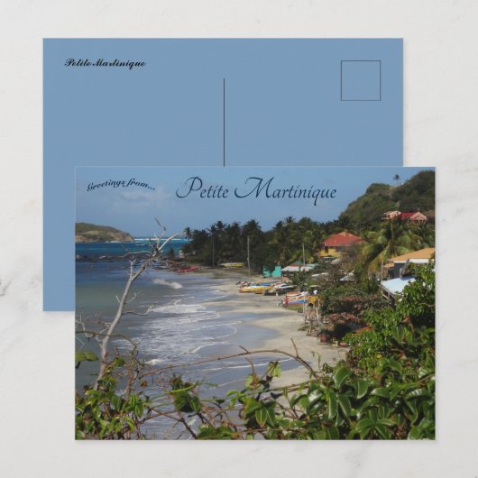 Petite Martinique Beach Briefkaart (Voorkant / Achterkant)