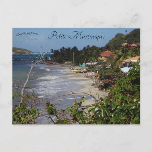 Petite Martinique Beach Briefkaart (Voorkant)