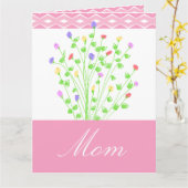 Petite Mini Artsy Floral Kaart (Gele Bloem)