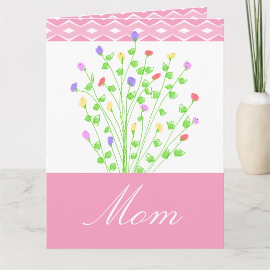 Petite Mini Artsy Floral Kaart (Voorkant)