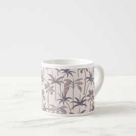 Petite Oasis: Aardse fijne palm botanische tekenin Espresso Kop