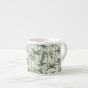 Petite Oasis: Botanische palm fijnlijn salie Espresso Kop