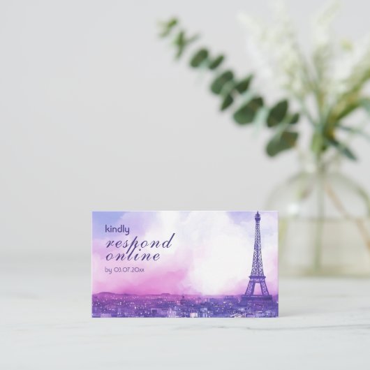 Petite Online Reply Request Amour Éternel  Informatiekaartje (Staand voorkant)