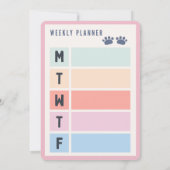 Petite Panda's Weekly Blossom Planner (Achterkant)