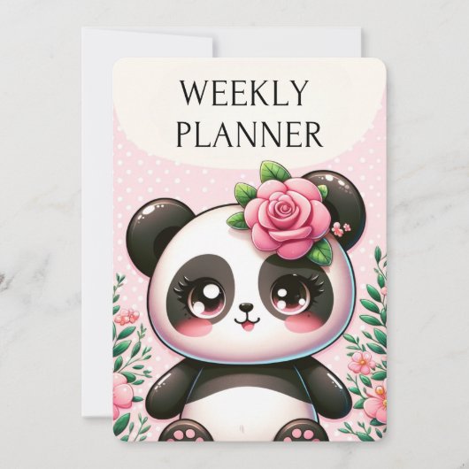 Petite Panda's Weekly Blossom Planner (Voorkant)