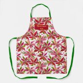 Petite Poinsettia, Eigen pron. Schort (Voorkant)