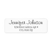 Petite Return Address Envelope Labels (Voorkant)
