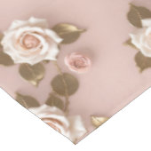Petite Roses In Shades Of Ivory And Gold Tafelkleed (Gekanteld)