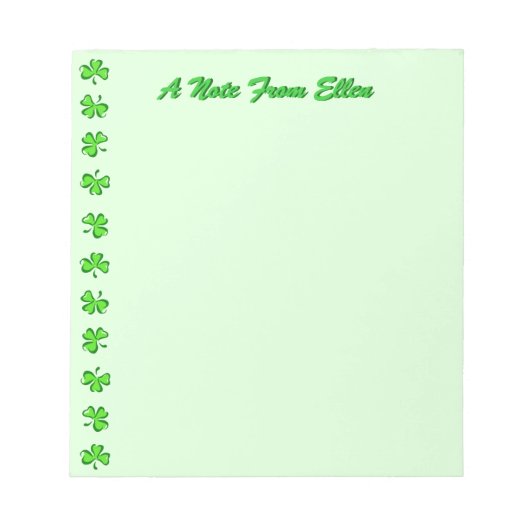 Petite Shamrocks Notitieblok (Voorkant)