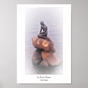 Petite Sirène Copenhagen Sculpture Statue Danemark Poster