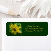 Petite Sunflower Floral Adres Etiket (Insitu)