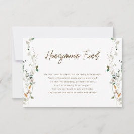 Petite Wildflower Honeymoon Fund kaart