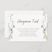 Petite Wildflower Honeymoon Fund kaart (Voorkant / Achterkant)