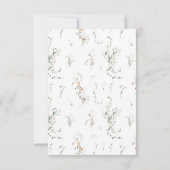 Petite Wildflower Monogram Sla de datum op Save The Date (Achterkant)