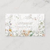 Petite Wildflower RSVP bruiloft website bijlage (Voorkant)