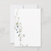 Petite Wildflower Trouwmaaltijd keuze RSVP (Achterkant)