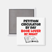 Petitie Circulator Boek Lover Magneet (Voorkant / Achterkant)