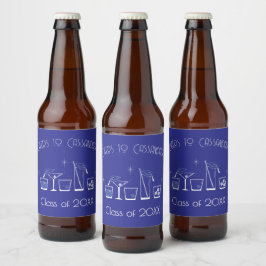 Petitie Cocktail Afstudeerfeest Blauwe Bar Menu Bier Etiket