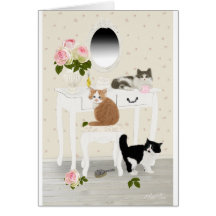 PetitRose "Kittens Beauty Salon", Briefkaart