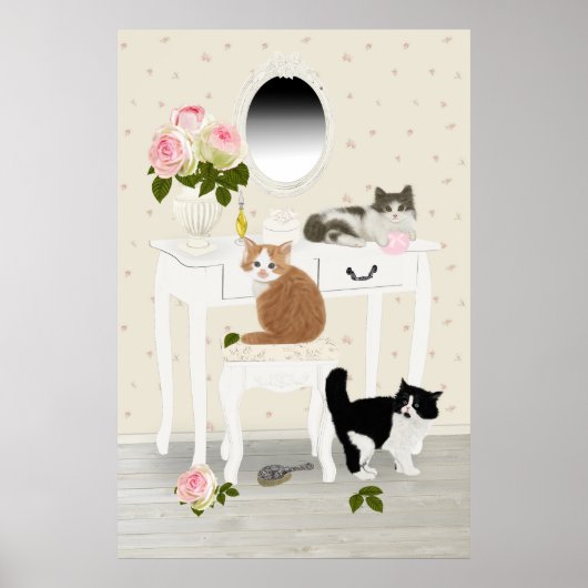 PetitRose "Kittens Beauty Salon" , Poster (Voorkant)