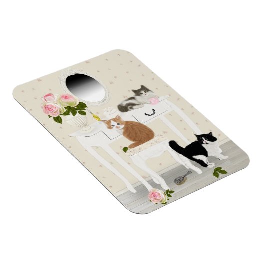 PetitRose "Kittens Schoonheidssalon" , Magneet (Rechterzijde)