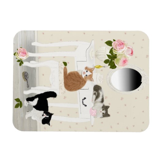 PetitRose "Kittens Schoonheidssalon" , Magneet (Horizontaal)