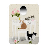 PetitRose "Kittens Schoonheidssalon" , Magneet (Verticaal)