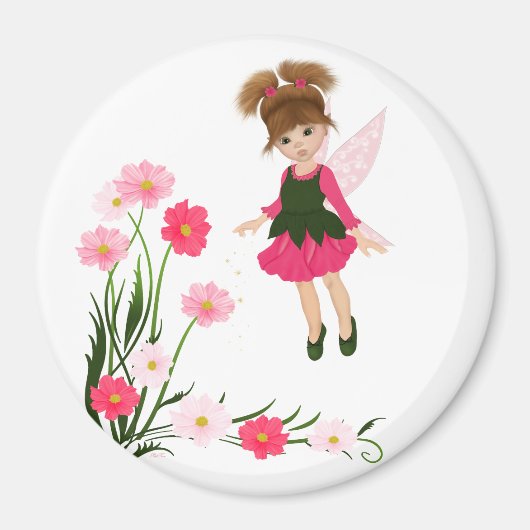 PetitRose "Kleine Bloemenfee" , Magneet (Voorkant)