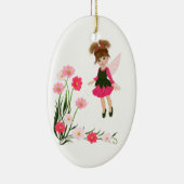 PetitRose "Little Flower Fairy" , sieraar Keramisch Ornament (Rechts)