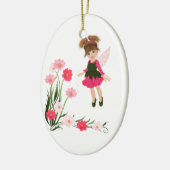 PetitRose "Little Flower Fairy" , sieraar Keramisch Ornament (Links)