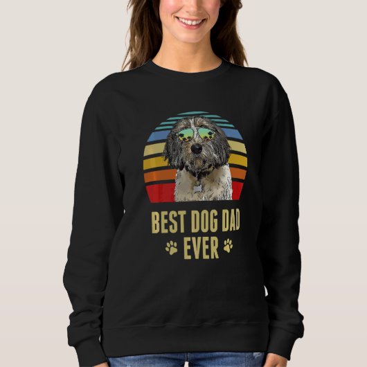 Petits Bassets Griffons Vendeen Best Dog Dad ooit Trui (Voorkant)