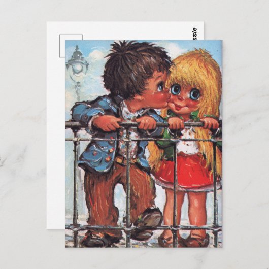 Petits Poulbots à Paris Briefkaart (Voorkant / Achterkant)