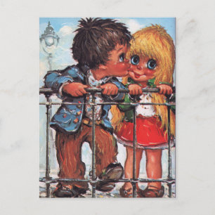 Petits Poulbots à Paris Briefkaart