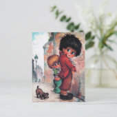 Petits Poulbots pipi Briefkaart (Staand voorkant)