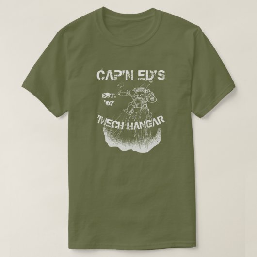 Pet'n Ed's Mech Hangar T-Shirt (Design voorkant)
