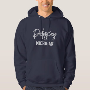 Petoskey Michigan Printed Hoodie