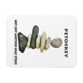 Petoskey - niet gewoon een andere grijze stenen ma magneet (Horizontaal)