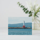 Petoskey Pierhead Lighthouse, Petoskey, Michigan Briefkaart (Staand voorkant)