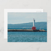 Petoskey Pierhead Lighthouse, Petoskey, Michigan Briefkaart (Voorkant / Achterkant)
