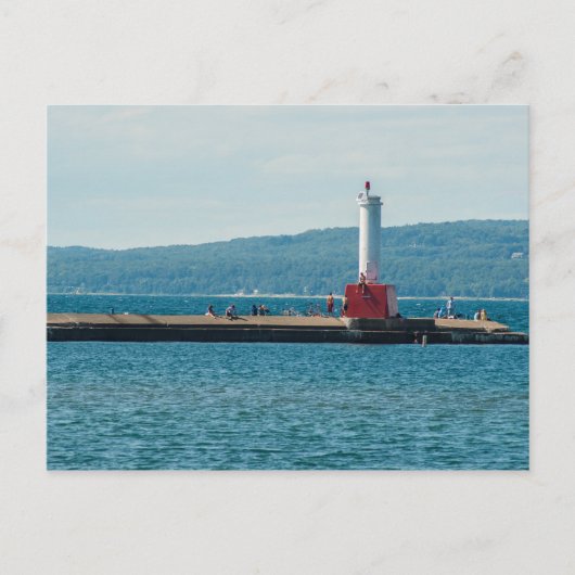 Petoskey Pierhead Lighthouse, Petoskey, Michigan Briefkaart (Voorkant)