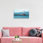 Petoskey Pierhead Lighthouse, Petoskey, Michigan Canvas Afdruk (Insitu (Woonkamer))