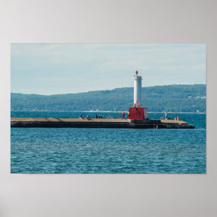 Petoskey Pierhead Lighthouse, Petoskey, Michigan Poster