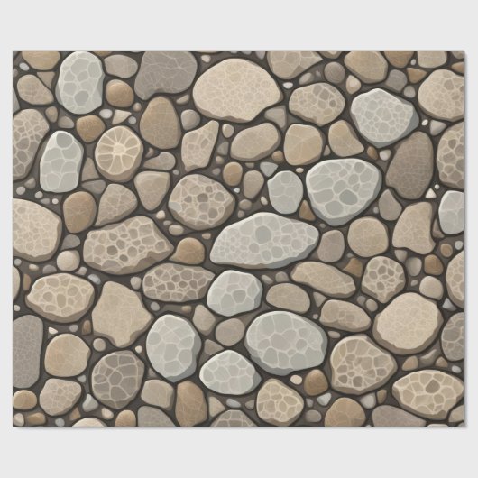 Petoskey Stone Abstract Cadeaupapier (Vlak)