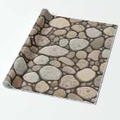 Petoskey Stone Abstract Cadeaupapier (Uitgerold)